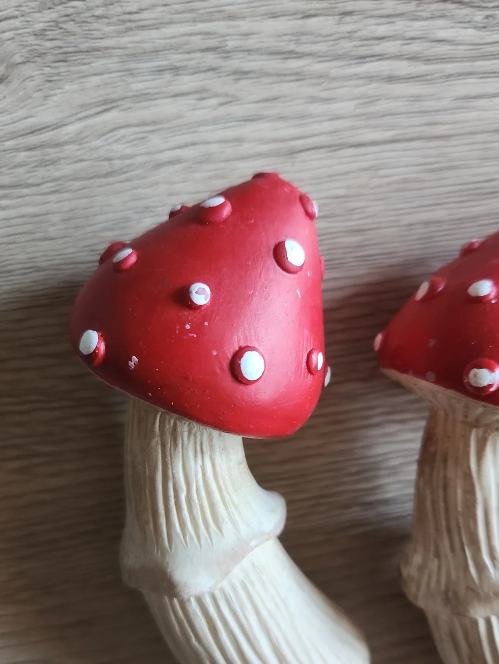 Red Mushroom Wall Hooks - Set of 4